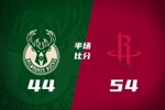 半场战报-火箭领先雄鹿10分 谢泼德15分2板3助 杜兰特7+4 申京6+4